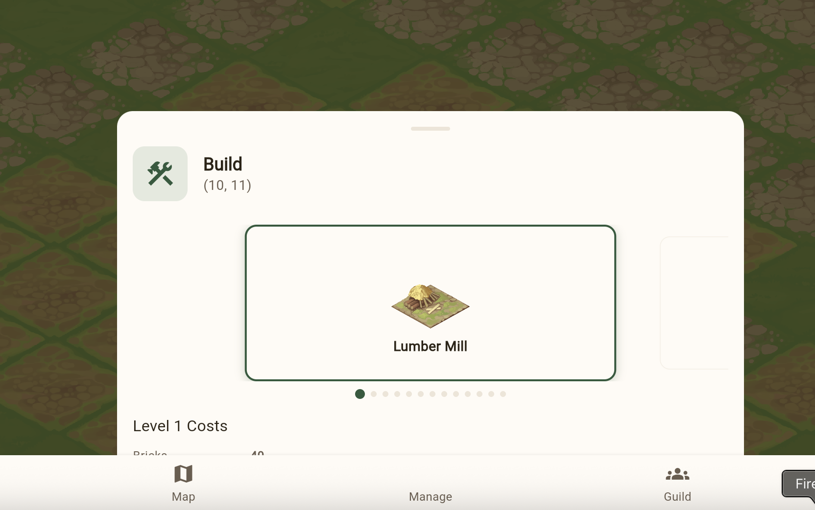 Build carousel UI issues
